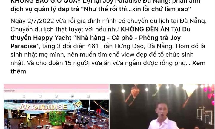 Nhà hàng phục vụ du khách kém chu đáo, Đà Nẵng yêu cầu công khai xin lỗi