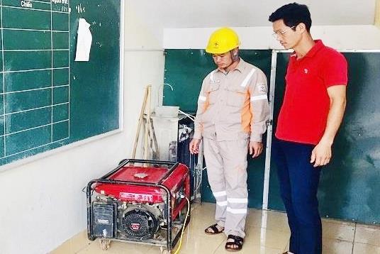 Cấp điện an toàn, ổn định cho gần 1.000 điểm thi tốt nghiệp THPT năm 2022