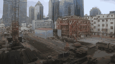 Video: Dùng rãnh trượt di chuyển tòa nhà 3.800 tấn ở Trung Quốc 