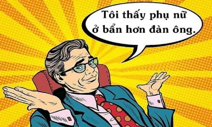 Phụ nữ ở bẩn hơn đàn ông