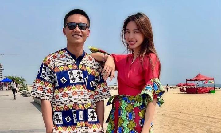 Thùy Tiên và Quang Linh diện trang phục dân tộc Angola, fan hào hứng ghép đôi