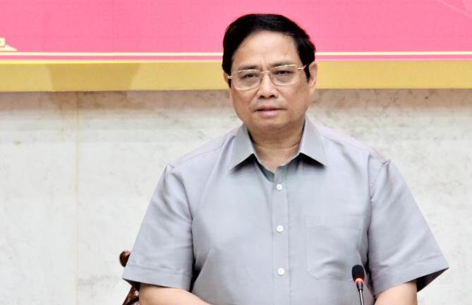 Thủ tướng Phạm Minh Chính làm việc với Thường vụ tỉnh Hậu Giang
