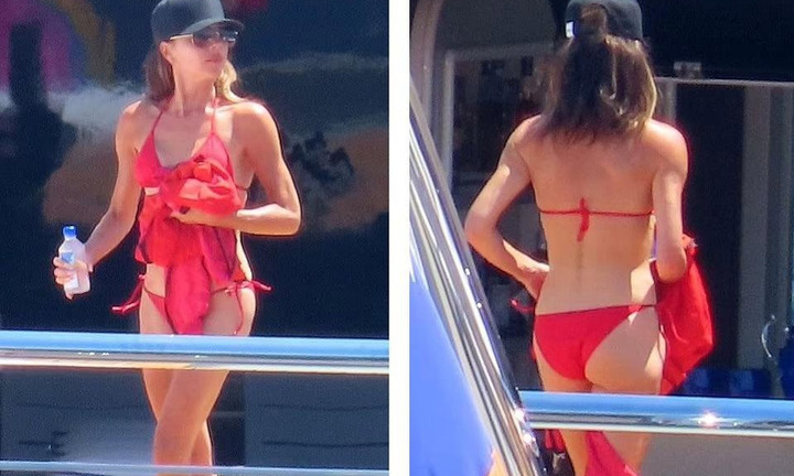 Lâu lắm mới thấy Victoria Beckham mặc bikini, dáng nuột không kém con dâu