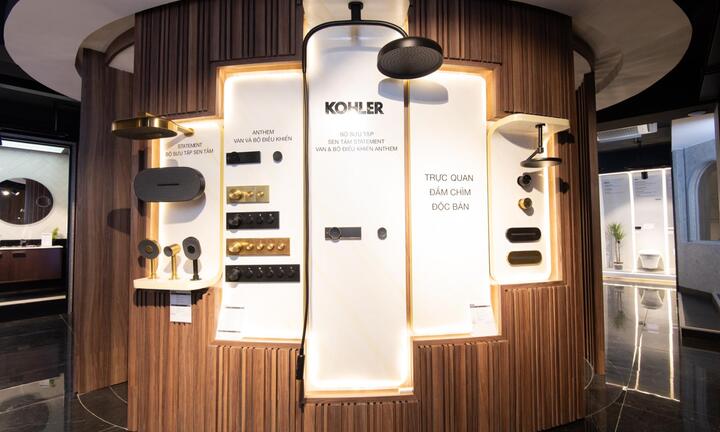 KOHLER ra mắt bộ sưu tập sen tắm Statement, van và điều khiển Anthem