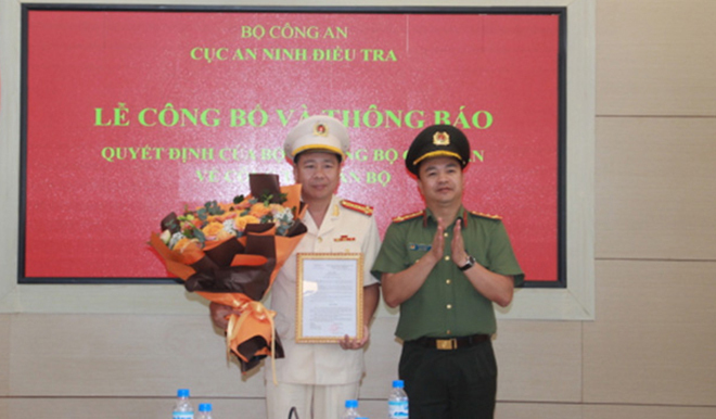 Bổ nhiệm Phó Cục trưởng Cục An ninh điều tra, lãnh đạo Công an 2 tỉnh thành
