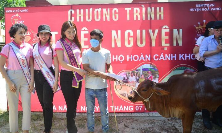 Trao tặng bò giống cho hộ nghèo ở Đà Nẵng