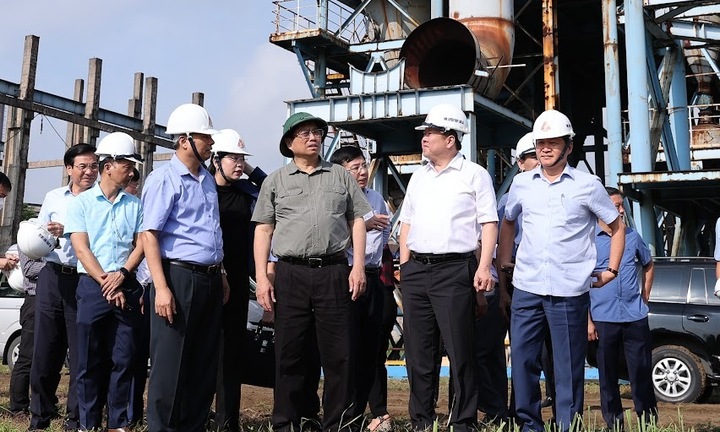 Thủ tướng khảo sát dự án mở rộng Nhà máy Gang thép Thái Nguyên