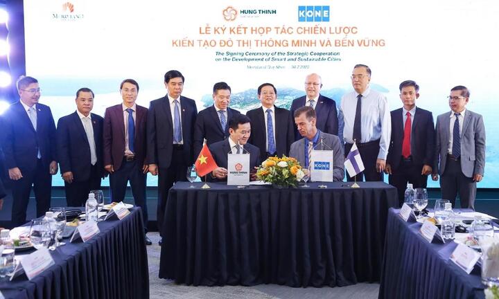 Hưng Thịnh hợp tác chiến lược với Kone Việt Nam, kiến tạo đô thị thông minh