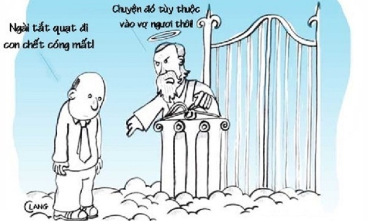 Chồng chết cóng ở thiên đàng vì tiết hạnh của vợ