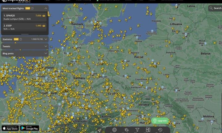 Làm sao để theo dõi một chuyến bay thương mại phổ thông?