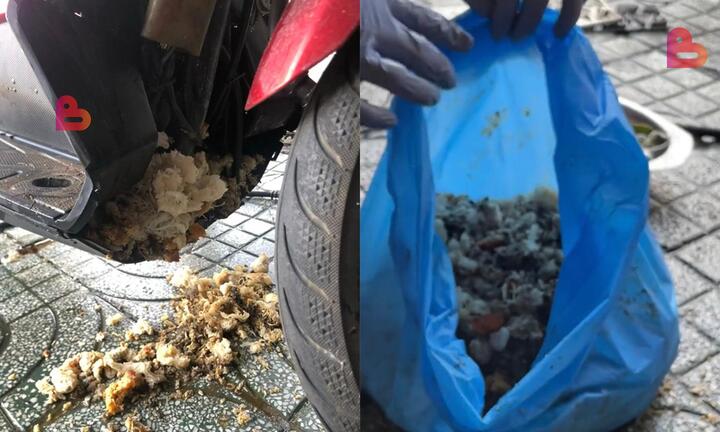 Xe đóng bụi lâu ngày, đem đi rửa mới tá hỏa phát hiện điều bất ngờ nặng 2kg