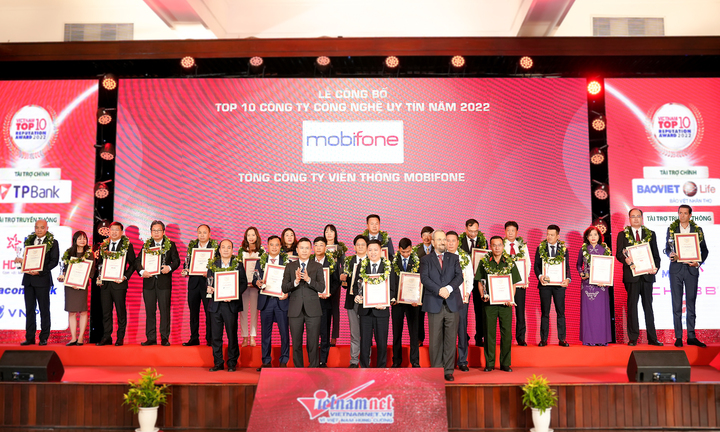 MobiFone vào top 10 công ty công nghệ uy tín năm 2022