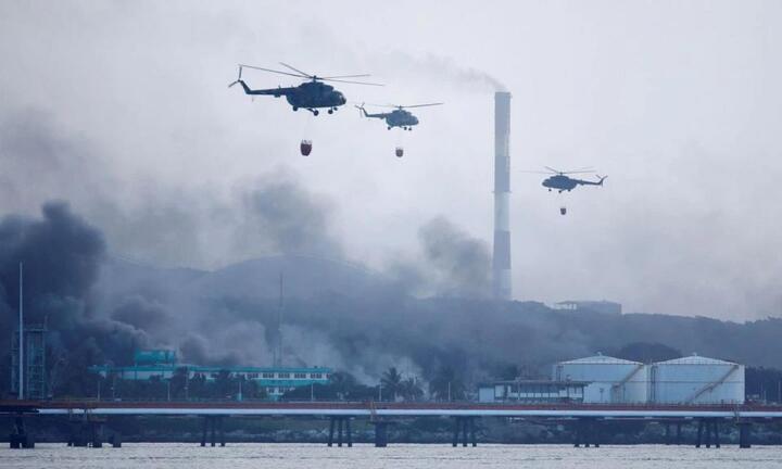 Cuba đã kiểm soát được đám cháy ở kho dầu