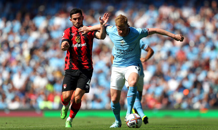 Trực tiếp bóng đá Man City 4-0 Bournemouth vòng 2 Ngoại Hạng Anh
