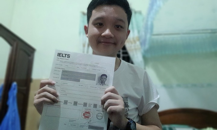Không học thêm, nam sinh Bình Định đạt 8.0 IELTS trong lần thi đầu tiên