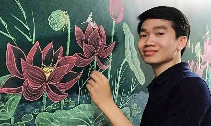 Loạt hình vẽ trên bảng gây 'bão' mạng của thầy giáo cấp 1