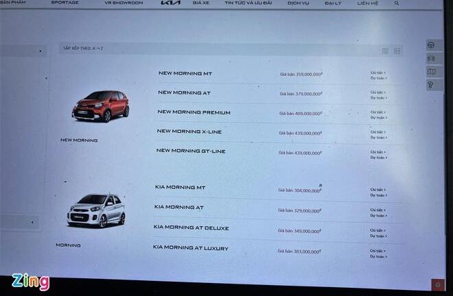 Kia Morning bản số sàn xuất hiện tại Việt Nam, giá 359 triệu đồng