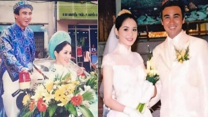 Ảnh cưới 17 năm trước của MC Quyền Linh và Dạ Thảo bỗng được dân mạng tìm kiếm