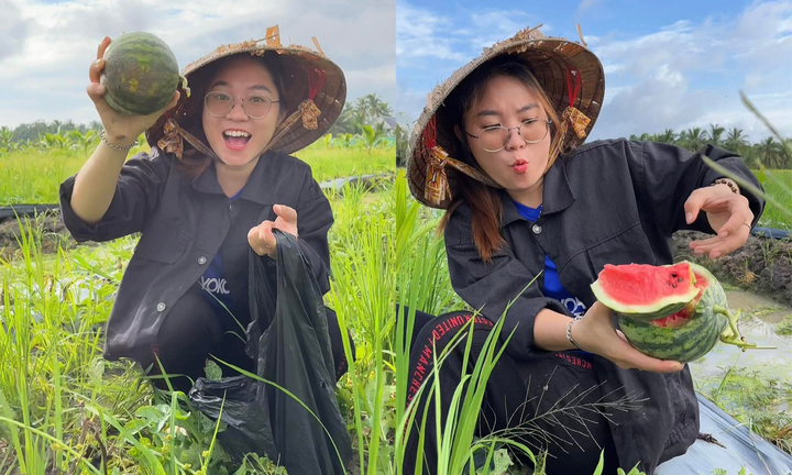 Ra đồng hái rau, bắt cá, 9x sở hữu clip triệu view trên Tiktok