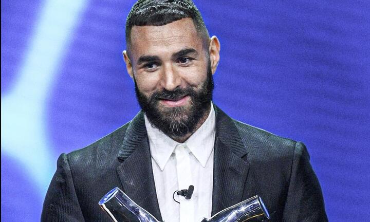 Karim Benzema giành giải Cầu thủ hay nhất năm của UEFA