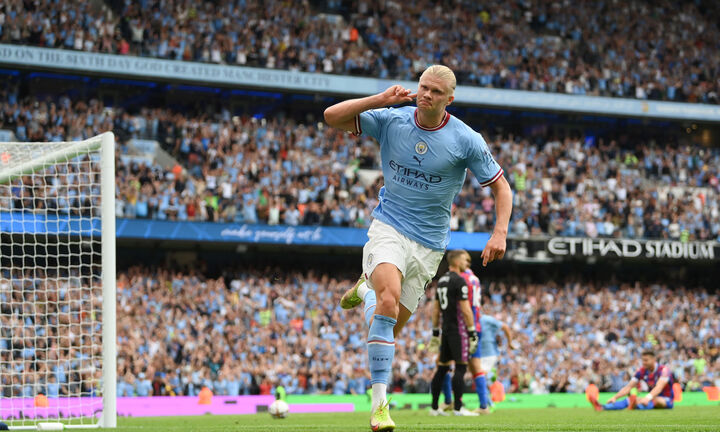 Haaland ghi hattrick, Man City ngược dòng đánh bại Crystal Palace