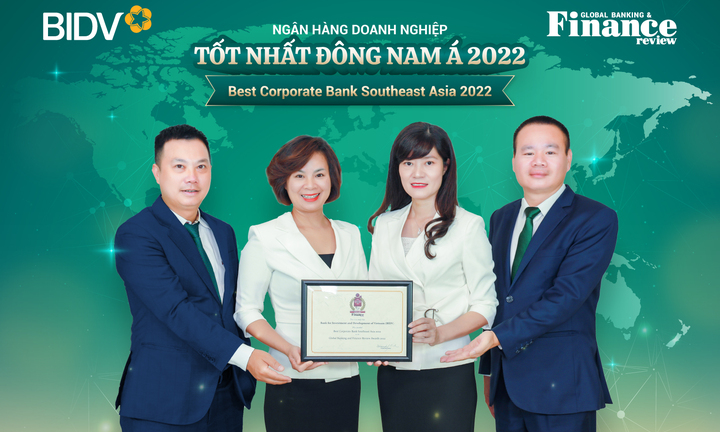 BIDV nhận cú đúp giải thưởng từ Tạp chí Global Banking and Finance
