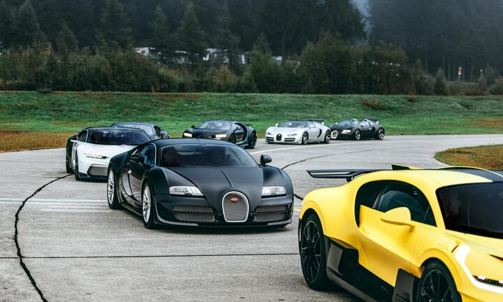 Dàn Bugatti hàng hiếm tụ họp tại độ cao 1.800 m