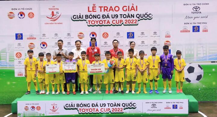 Giải bóng đá U9 toàn quốc Toyota Cup 2022 kết thúc thành công