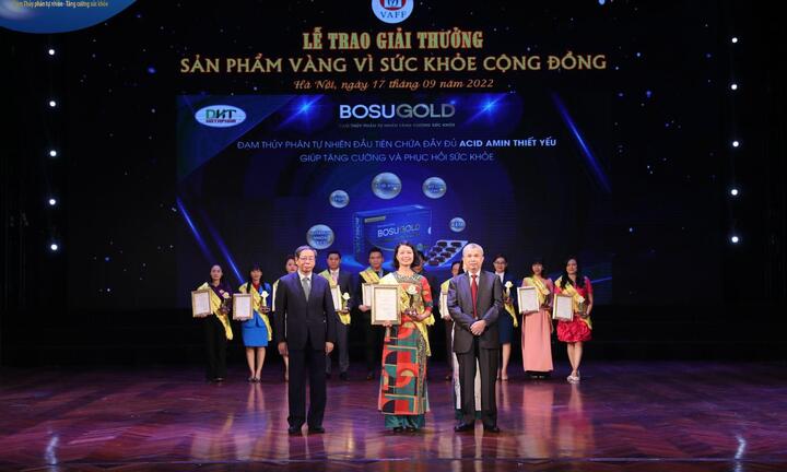 Bosugold năm thứ 3 đạt giải thưởng sản phẩm vàng - vì sức khỏe cộng đồng