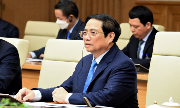 Thủ tướng Phạm Minh Chính hội đàm với Thủ tướng Cuba Manuel Marrero Cruz