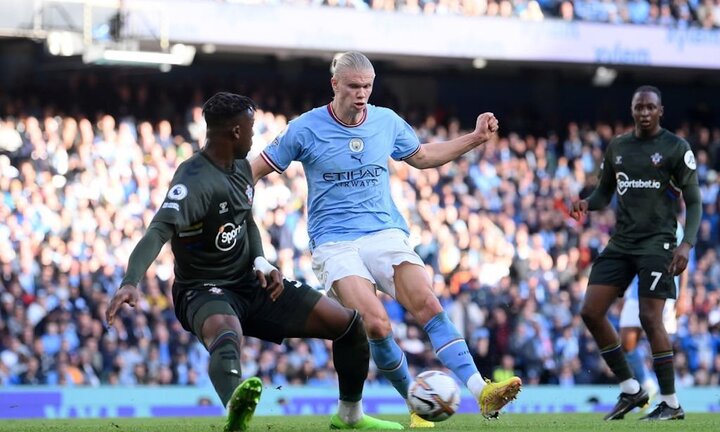 Haaland tiếp tục ghi bàn, Man City thắng dễ Southampton
