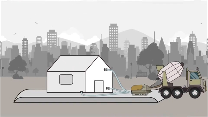 Độc đáo mẫu nhà xây nhanh bằng khuôn đệm hơi ở Mỹ