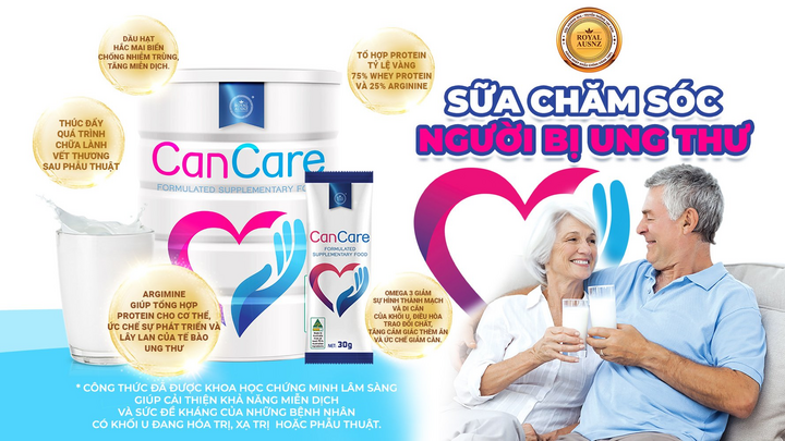 Ưu điểm nổi bật của sữa dành cho người ung thư Royal Ausnz CanCare