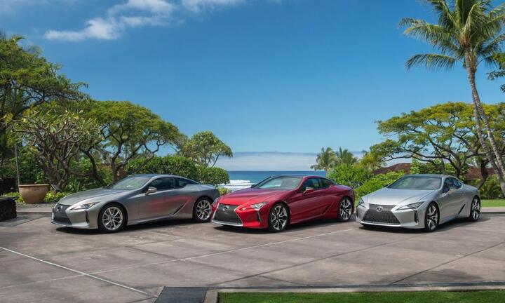 Dòng sản phẩm Lexus LC 2023 được nâng cấp hệ thống treo và phần mui xe