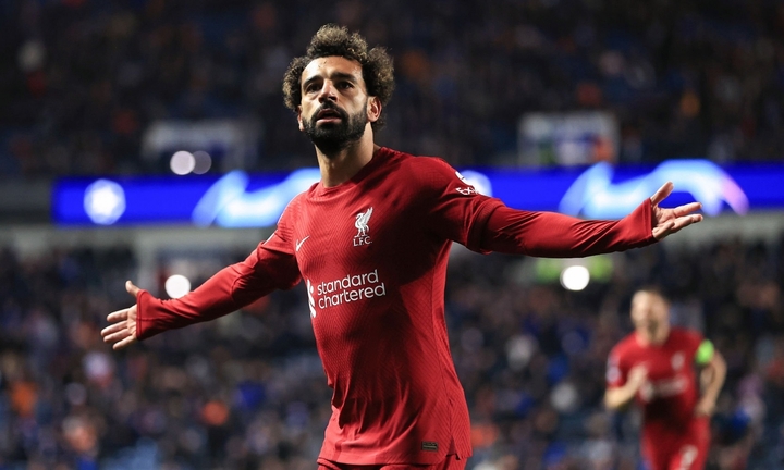 Salah ghi hattrick nhanh kỷ lục, Liverpool vùi dập Rangers