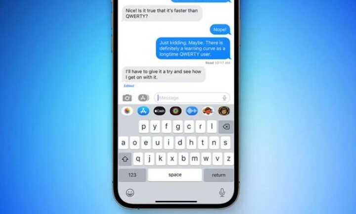 Bàn phím mới trên iOS 16