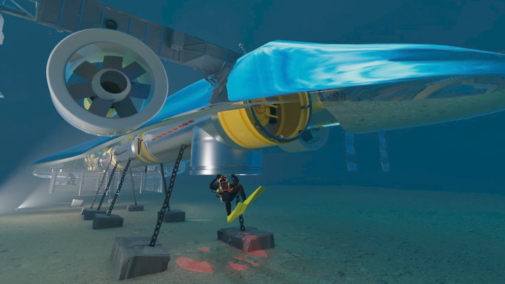 Trạm nghiên cứu hải dương học ở độ sâu 10m dưới Bắc Băng Dương