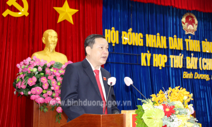 Chấp thuận đơn xin thôi nhiệm vụ của Chủ tịch HĐND tỉnh Bình Dương 