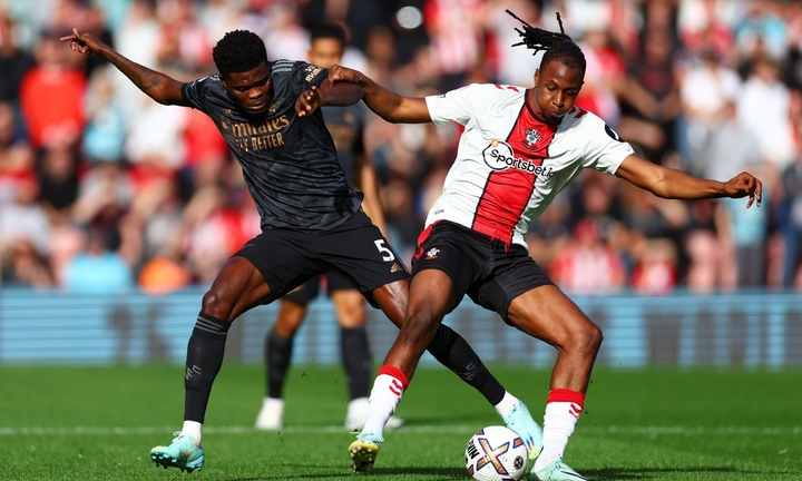 Trực tiếp bóng đá Southampton 1-1 Arsenal