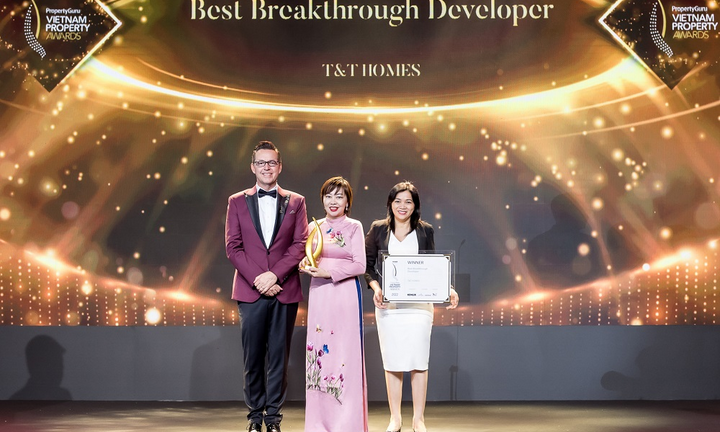 T&T Homes được vinh danh Nhà phát triển bất động sản đột phá nhất Việt Nam 2022