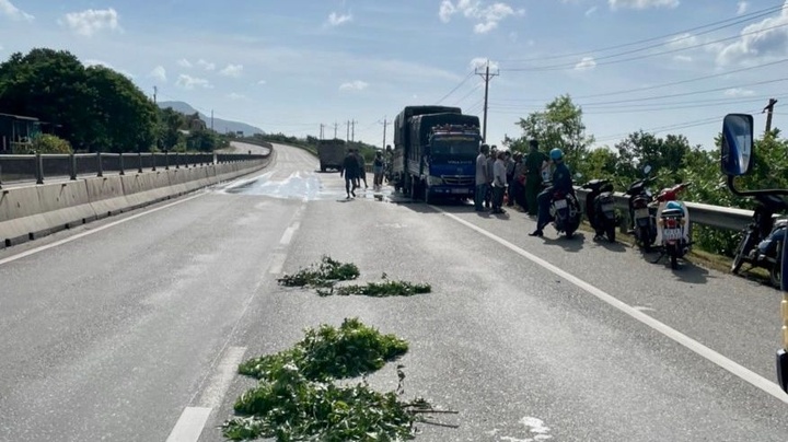 Bình Thuận: Dừng xe thay lốp bên đường, hai người bị tông chết