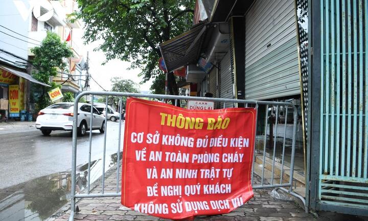 Trong 1 tháng, Hà Nội tạm đình chỉ gần 1.000 cơ sở vi phạm phòng cháy chữa cháy