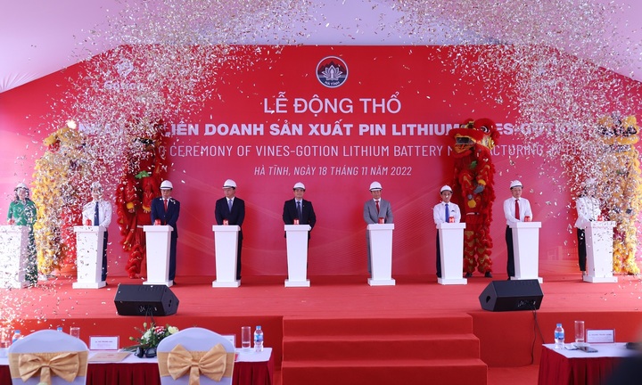 Khởi công nhà máy sản xuất cell pin sạc LFP gần 6.330 tỷ đồng ở Hà Tĩnh