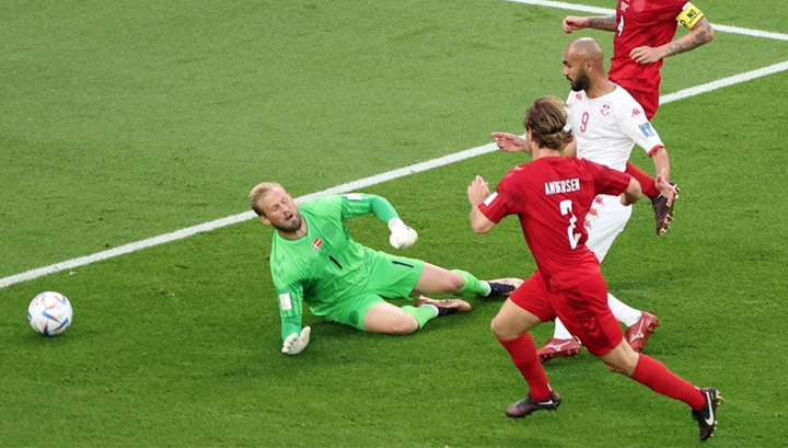 Trực tiếp bóng đá Đan Mạch 0-0 Tunisia: Đan Mạch mất bàn thắng 