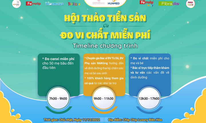 Xuất hiện Hội thảo tiền sản và Đo vi chất miễn phí lớn nhất Đồng Nai