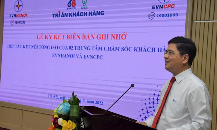 EVNHANOI và EVNCPC hợp tác kết nối Trung tâm Chăm sóc khách hàng