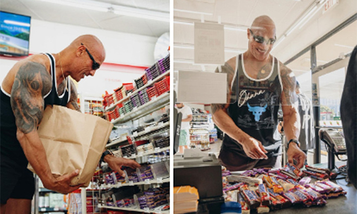 Ăn cắp kẹo nhiều lần thời nghèo khó, tài tử The Rock tự 'chuộc tội'