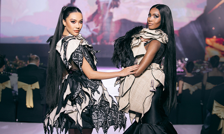 Hoa hậu Siêu quốc gia 2022 đọ thần thái cùng Kim Duyên trên sàn diễn