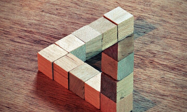 Làm cách nào để tạo ra tam giác bất khả thi 'Penrose'?