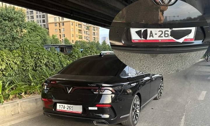 Xử phạt tài xế dùng băng dính đen che biển số để tránh phạt nguội